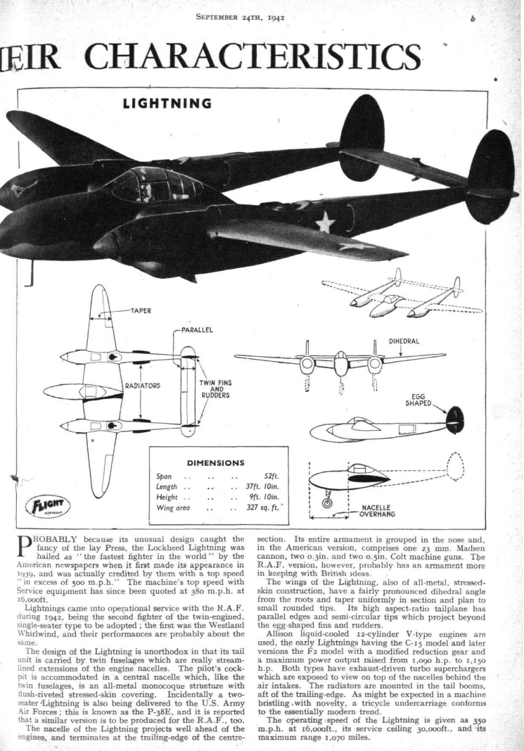 Lockheed P-38 Lighting
        Flightglobal
