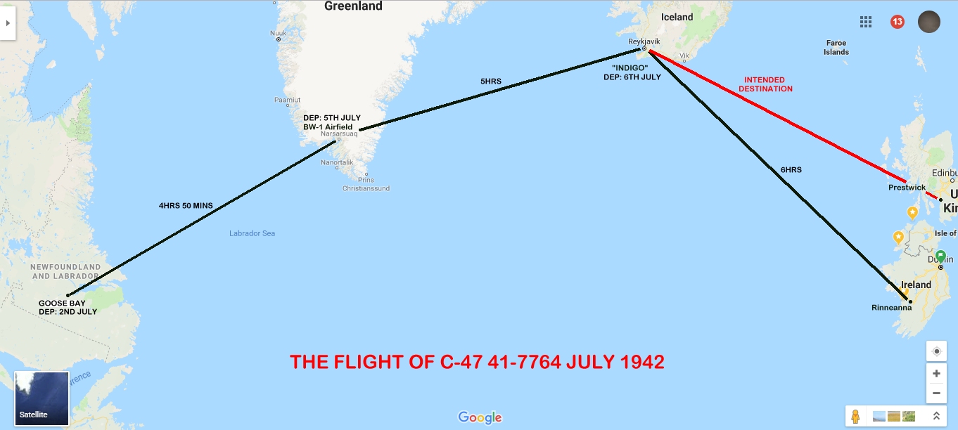 41-7764 flight path