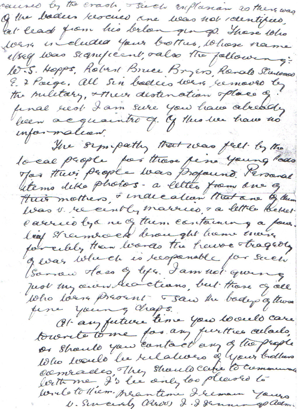 Revd Jennings
              letter