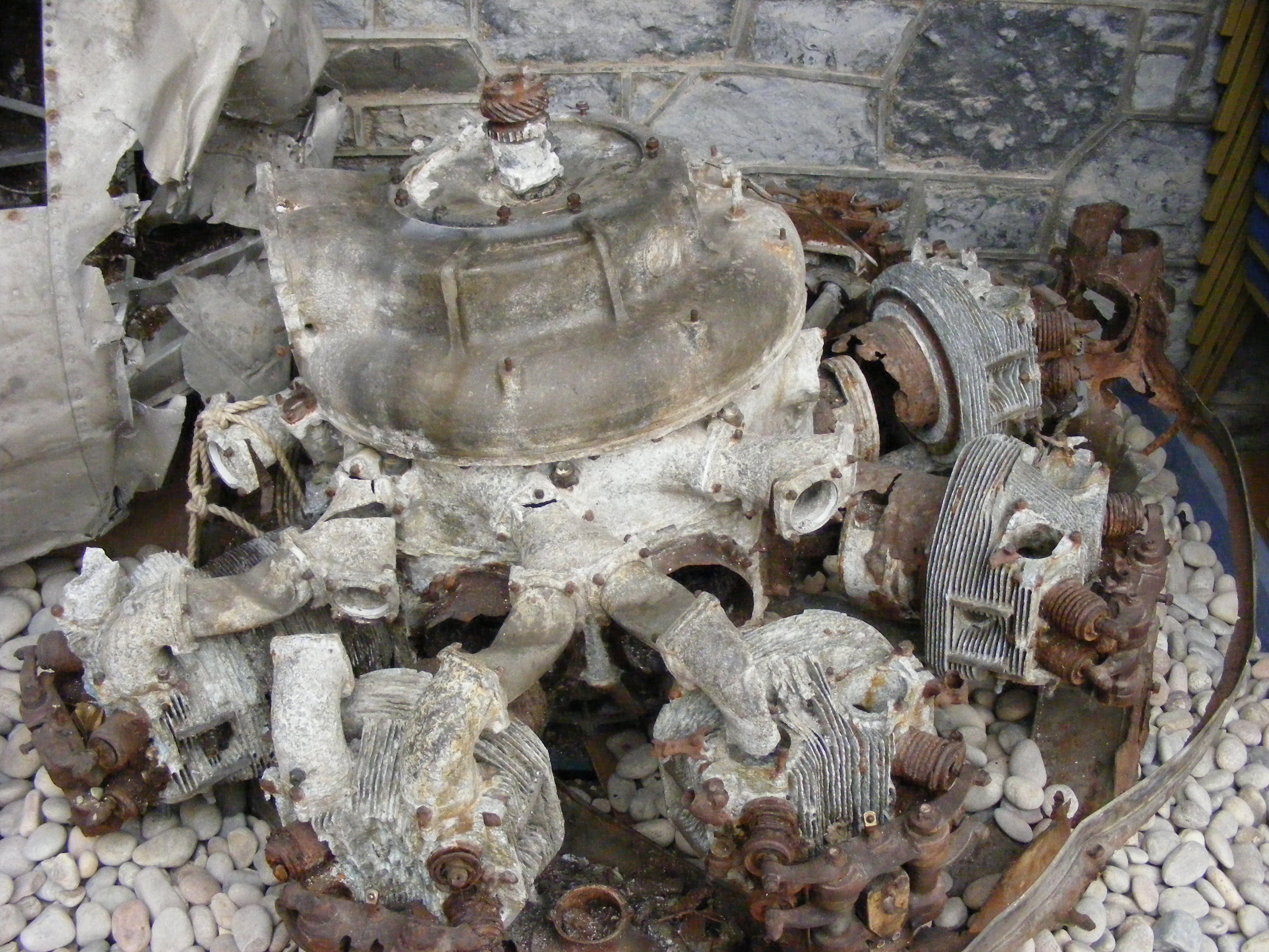 One of G-AGES four Pegasus engines.