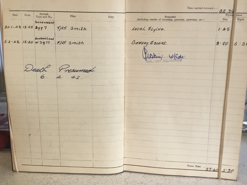 Gordon Jacobson log
          book